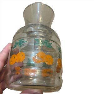 vintage orange juice pitcher